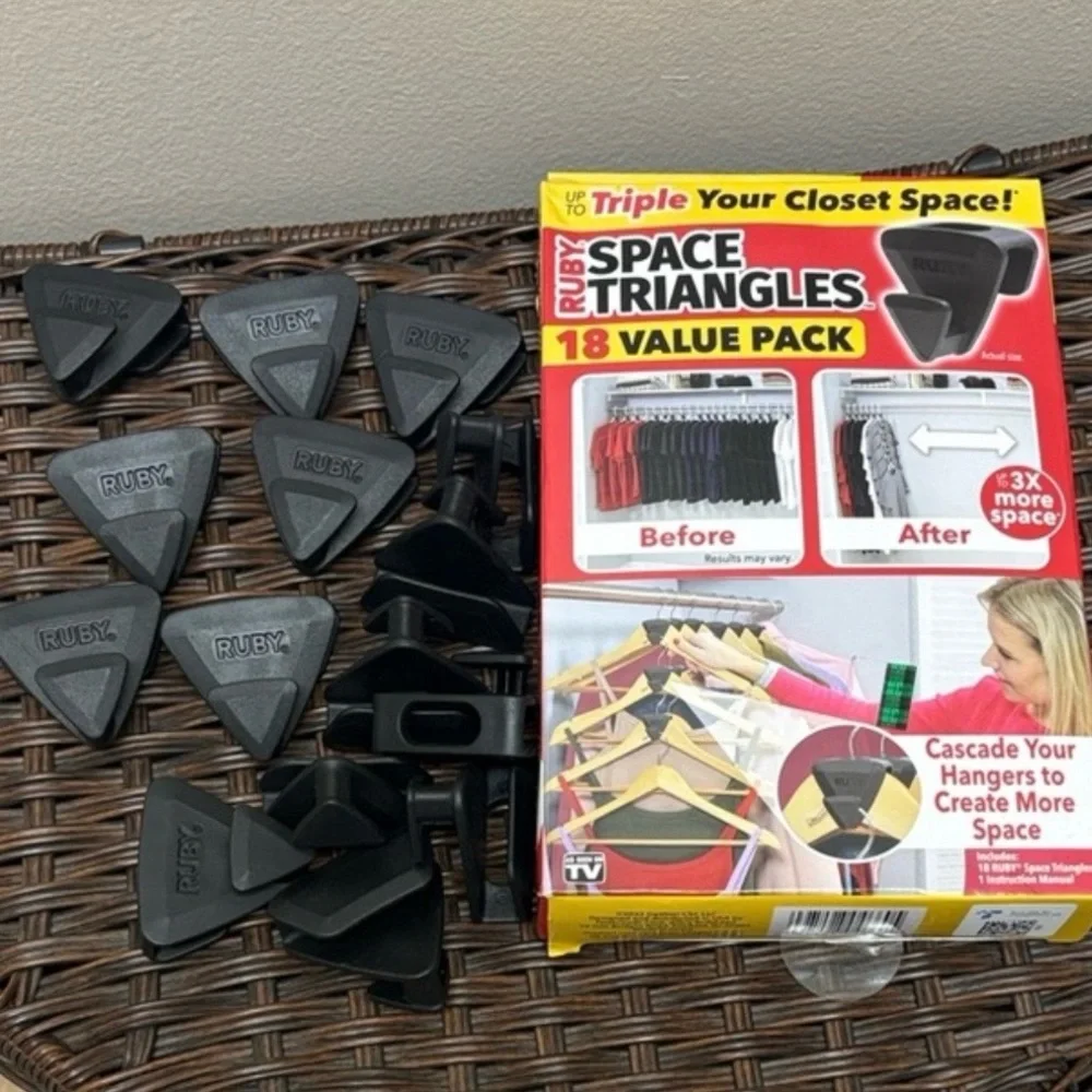 Ruby Space Saving Triangles 18-Piece Closet Storage Value Pack NEW in Box